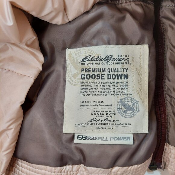 Eddie Bauer Women’s Vintage Goose-Down Hooded Puffer Vest – Size L - Picture 4 of 8